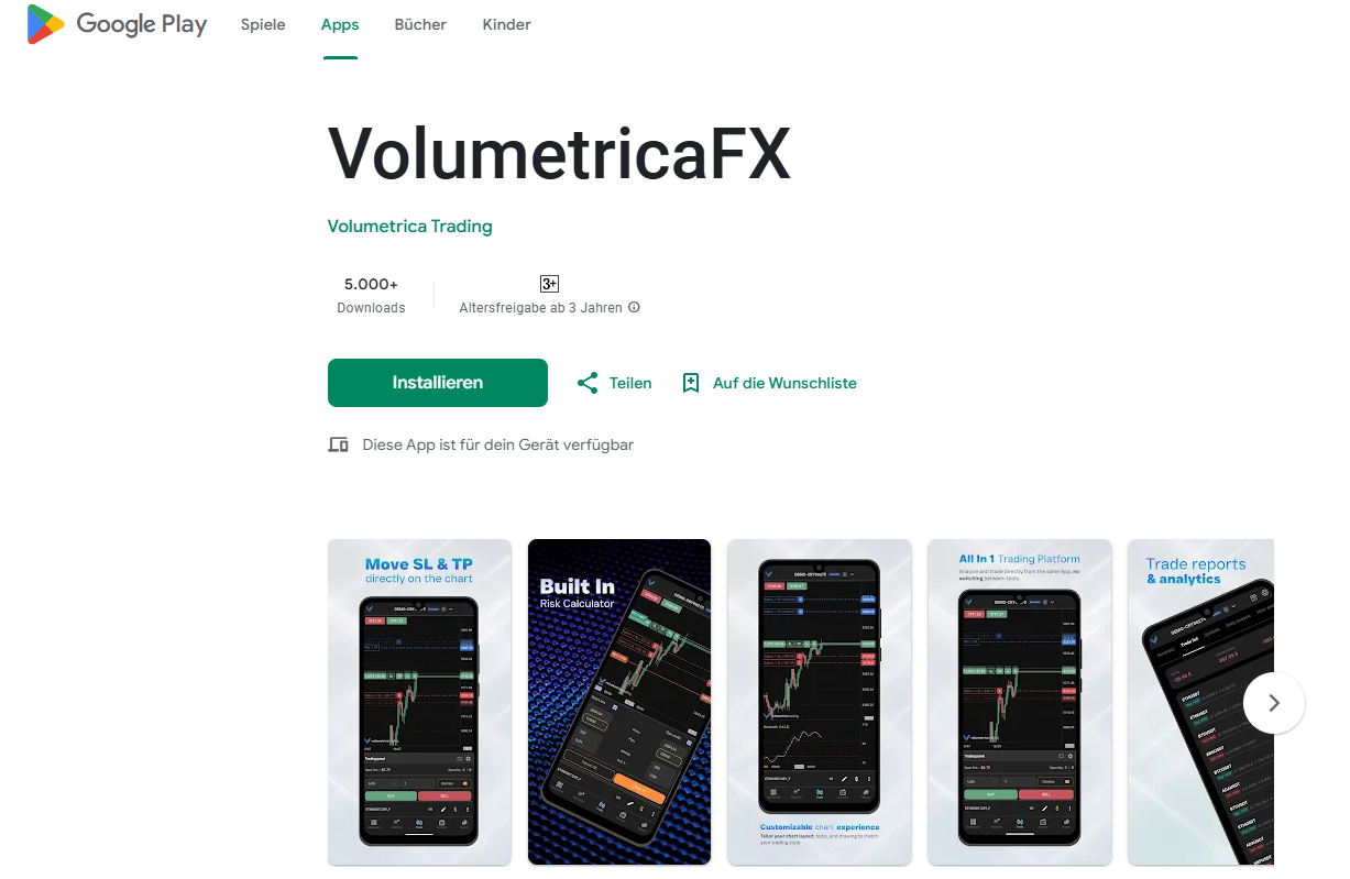IQ Capital nutzbar über die VolumetricaFX App