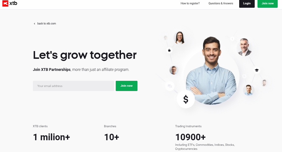 Affiliate Programm von XTB