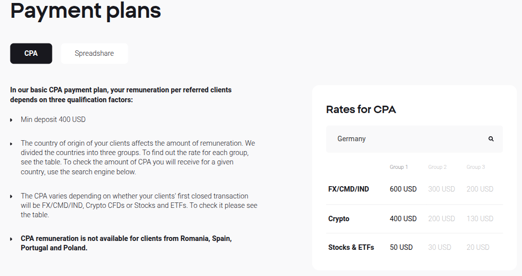 CPA Raten bei XTB 2025