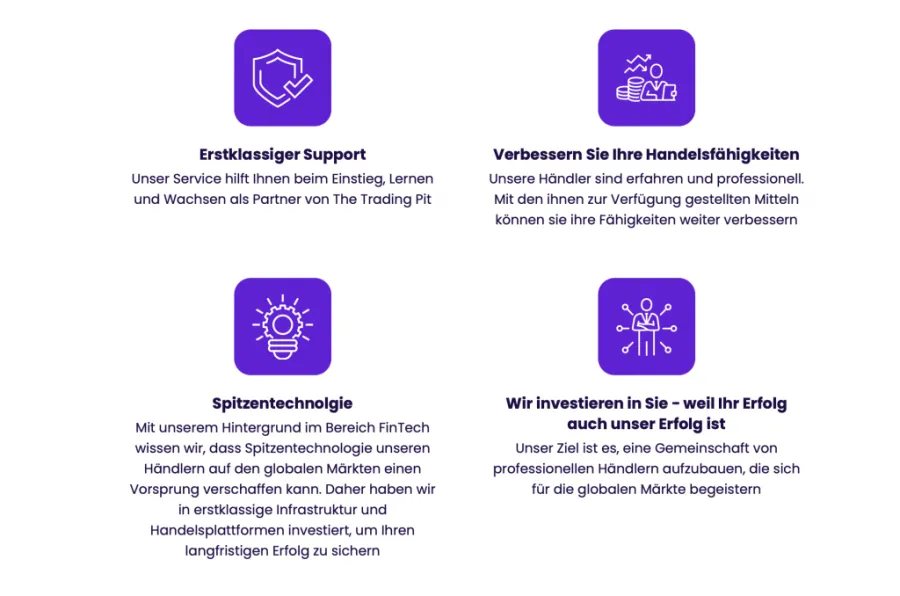 Vorteile von The Trading Pit