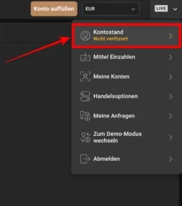 Konto verifizieren bei Capital.com