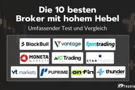 Die 10 besten Broker mit hohem Hebel