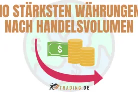 Die 10 stärksten Währungen der Welt nach Handelsvolumen m Vergleich