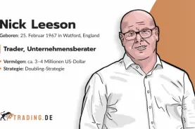 Nick Leeson. Trader und Unternehmensberater aus Watford mit Doubling-Strategie und Vermögen von 3–4 Millionen US-Dollar