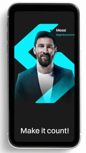 Bitget Trading App mit Messi Sponsorship