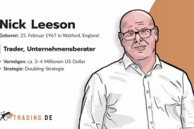 Nick Leeson. Trader und Unternehmensberater aus Watford mit Doubling-Strategie und Vermögen von 3–4 Millionen US-Dollar