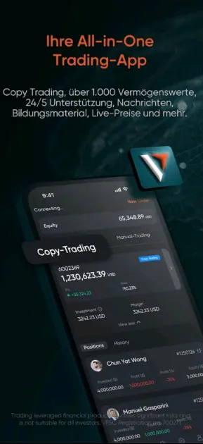 Download der Vantage Markets CFD App