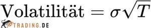 Formel zur Berechnung der Volatilität