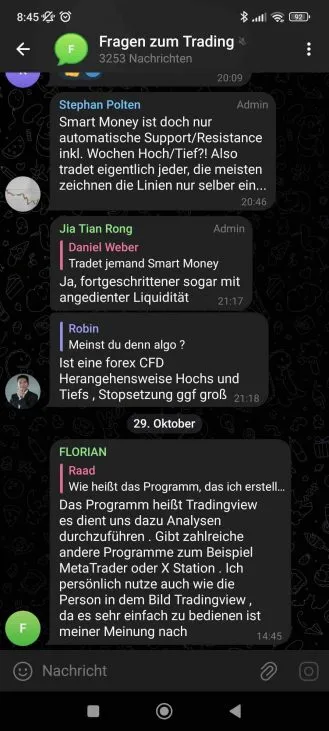 Telegram Trading Austausch