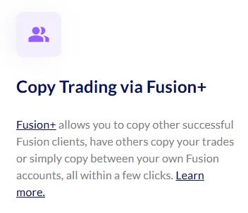 CopyTrading bei Fusion Markets