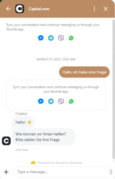 Capital.com Live-Chat