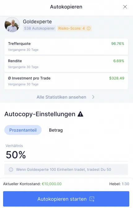 NAGA Autokopieren starten