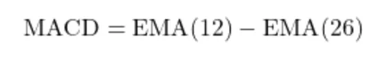 Die Formel für den MACD Indikator