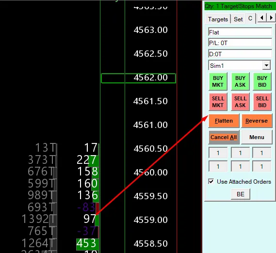 Futures Trade absetzen