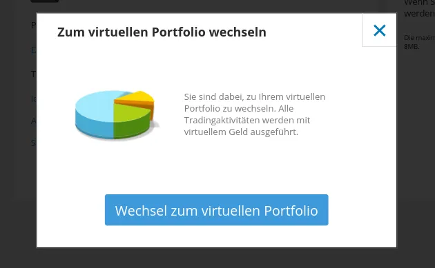 Virtuelles Guthaben bei Etoro