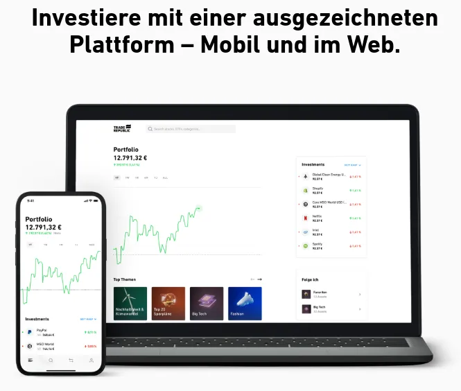 Trading Plattformen von Trade Republic