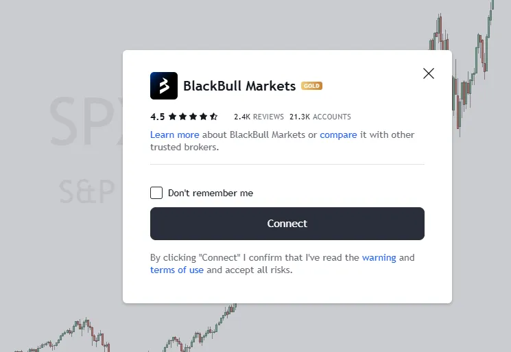 Broker mit TradingView verbinden