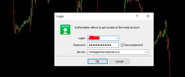 MetaTrader 4 login und mit dem Broker verbinden
