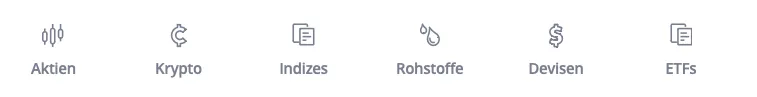 Anlageklassen im Copy Trading