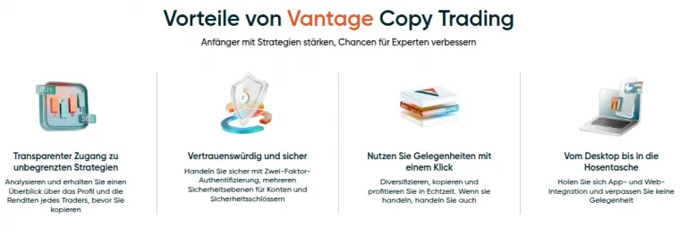 Vantage Market Copy Trading und Vorteile