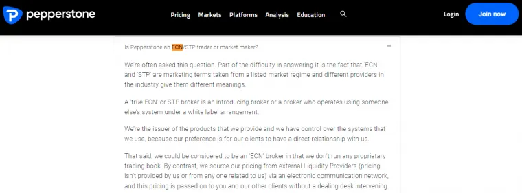 Pepperstone ECN