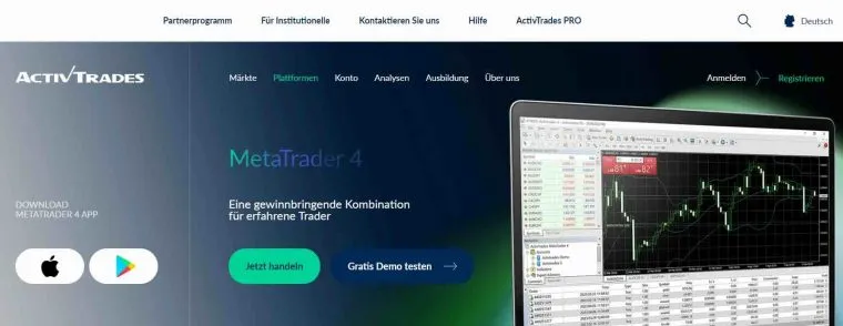 ActivTrades MT4 Anbindung