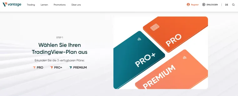 TradingView bei Vantage Markets