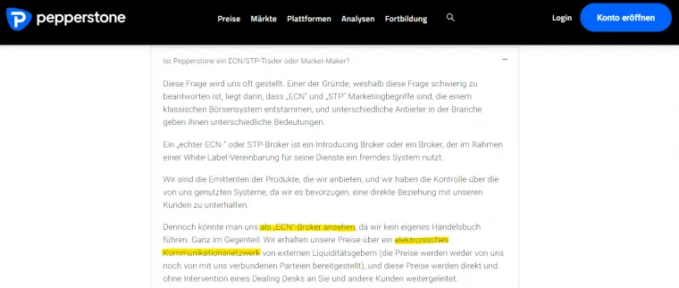 Pepperstone STP Broker