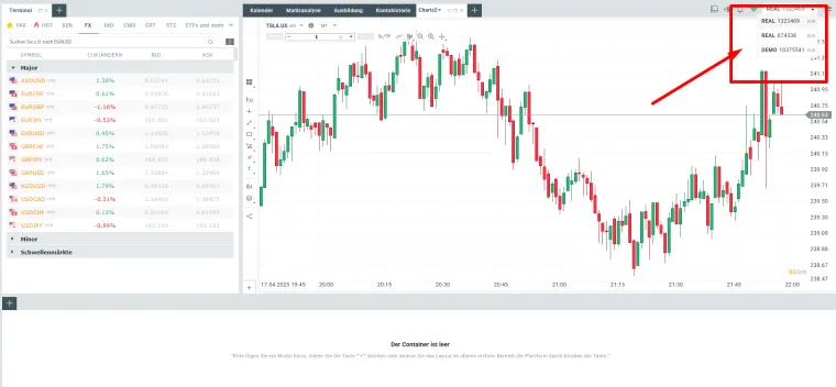 Trading Konto bei XTB