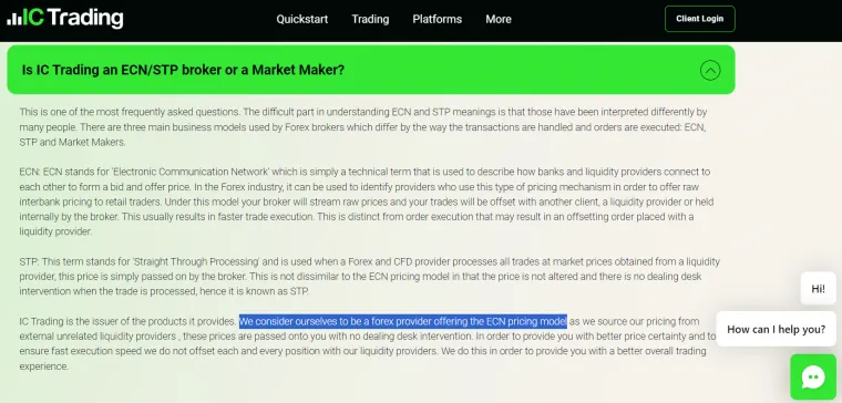 IC Trading STP ECN Broker