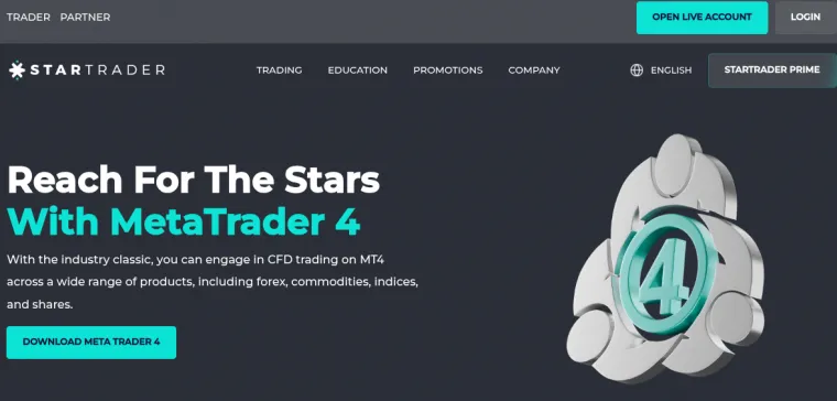 MetaTrader 4 bei StarTrader