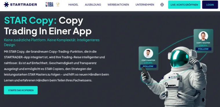 STAR Copy App von StarTrader im Überblick