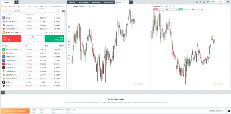 Trading Software von XTB