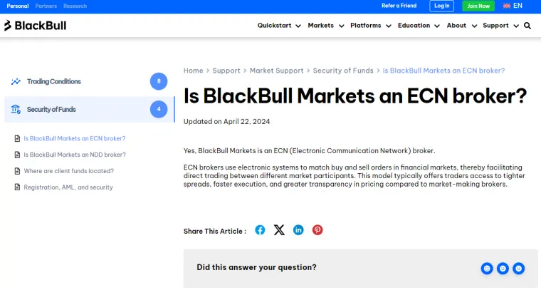 BlackBull STP Broker