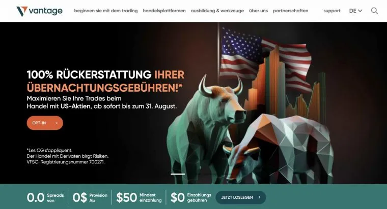 Vantage Daytrading Broker