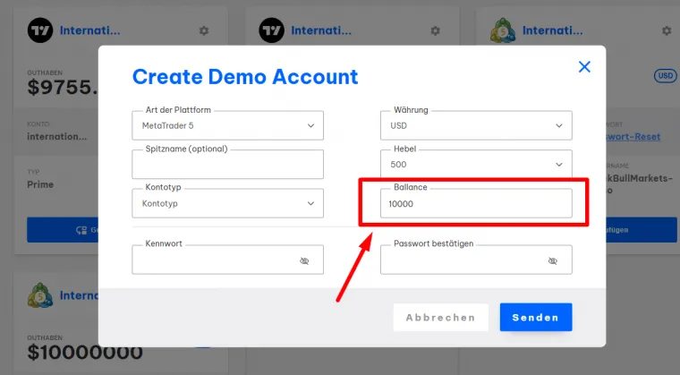 Trading Demokonto bei BlackBull