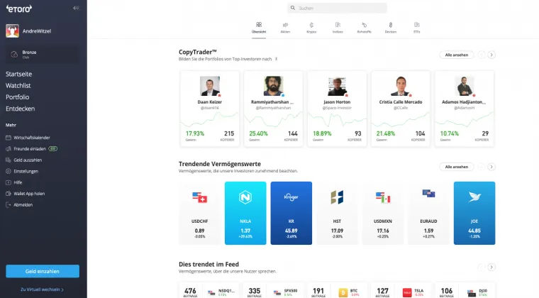eToro Social Trading Entdecken