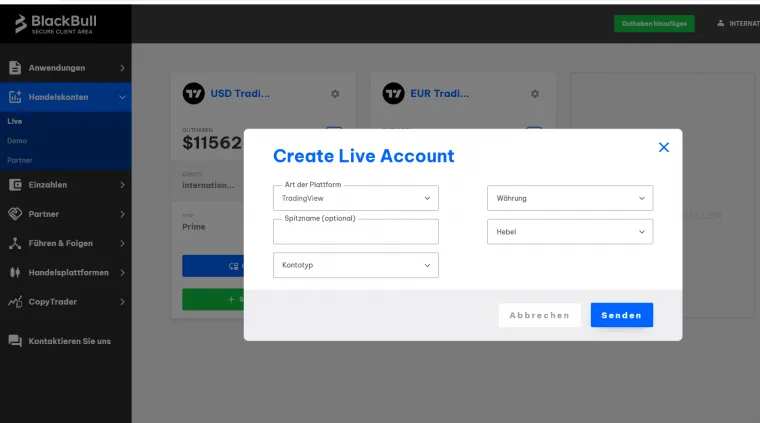 Kontoeröffnung STP Broker BlackBull