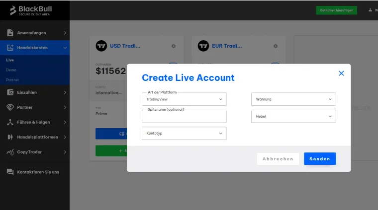 Kontoeröffnung short selling