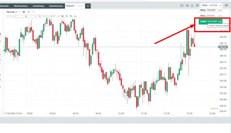 Trading Demokonto bei XTB