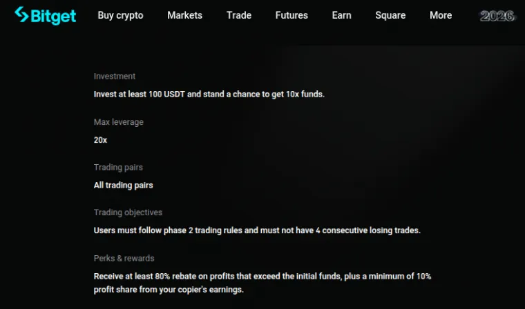 Copy Trading Signalgeber bei Bitget