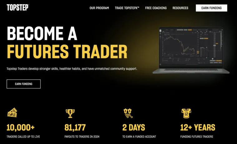 TopStep Futures Prop Trading Firma