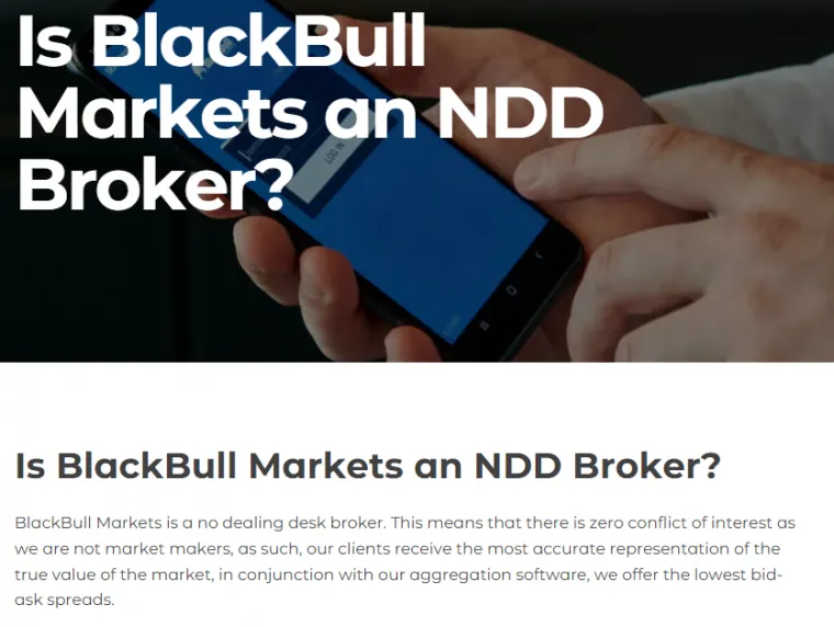 Blackbull Market NDD Broker