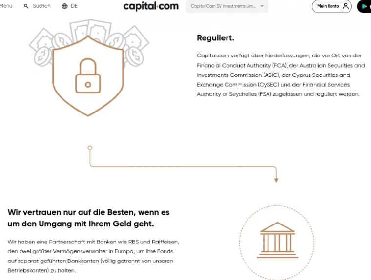 Umfangreiche Regulierungen bei Capital.com