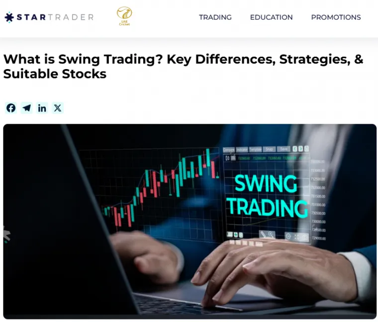 Swing Trading ist bei StarTrader möglich