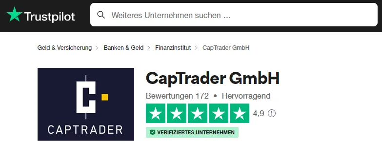 CapTrader Trustpilot