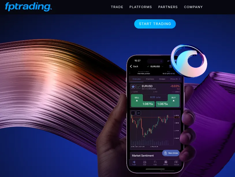 Mobile App von cTrader für FP Trading