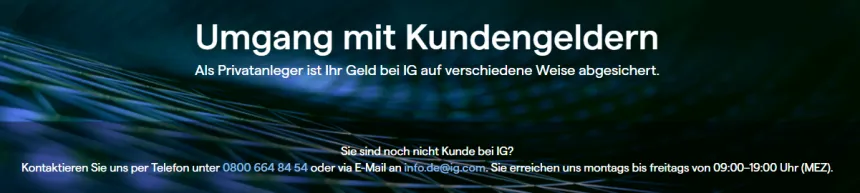 IG Broker Umgang mit Kundengeldern
