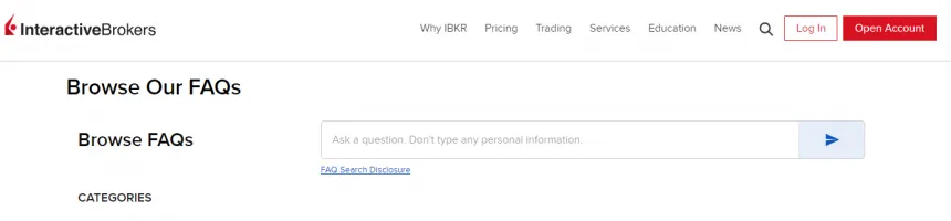 Interactive Brokers FAQ Bereich