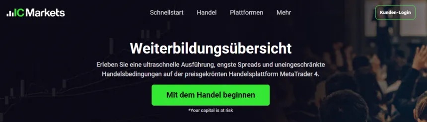 IC Markets Weiterbildungsangebot